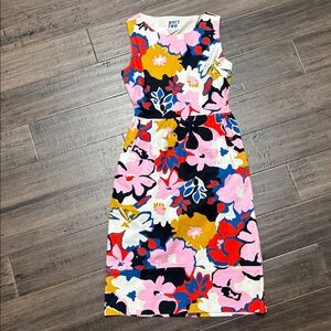 Vintage inspired floral printed midi dress